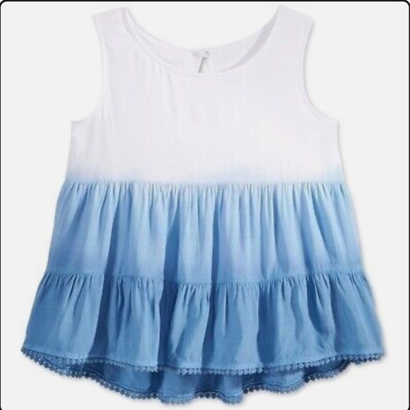 kandy kiss Other - White and blue tie dye like blouse